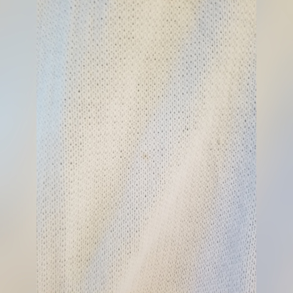 White Shawl Sweater & Black Velvet Long Sleeve Scoop Neck Dress Hazel & Co Small - Picture 2 of 16